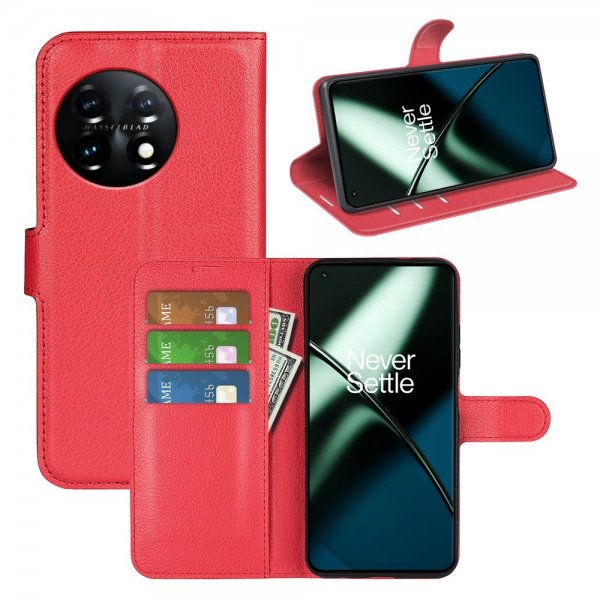 OnePlus 11 Kotelo Litsi Punainen