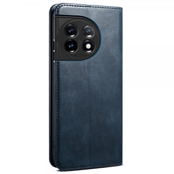OnePlus 11 Kotelo Retronahkakuviointi Ompelu Sininen