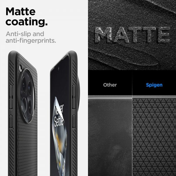 Spigen OnePlus 12 Kuori Liquid Air Matte Black