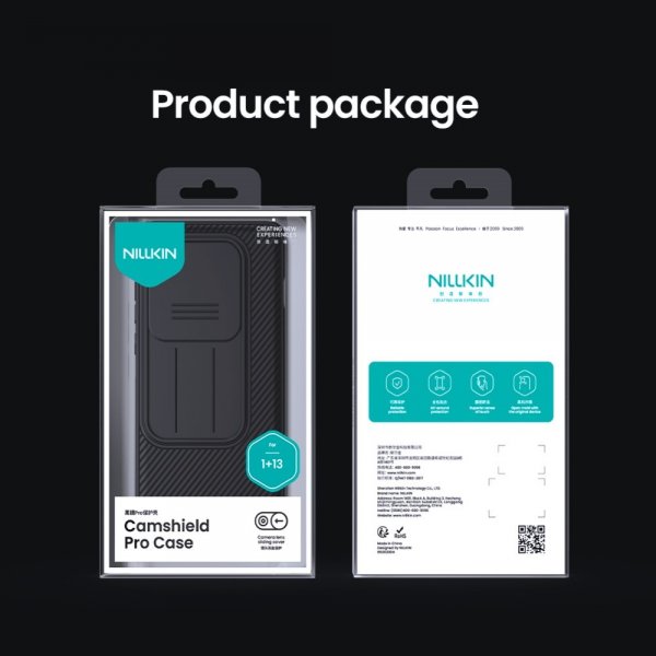 Nillkin OnePlus 13 CamShield Pro -suojakuori, musta