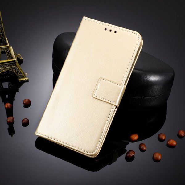 Motorola Edge 30 Fusion Suojakuori Nahkakuviointi Kulta