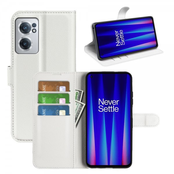 OnePlus Nord CE 2 5G Kotelo Litsi Valkoinen