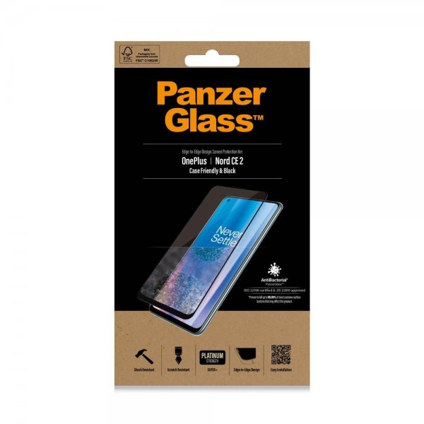 PanzerGlass OnePlus Nord CE 2 5G Näytönsuoja Case Friendly