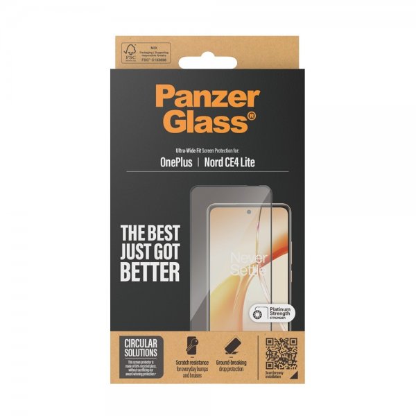 PanzerGlass OnePlus Nord CE4 Lite 5G Näytönsuoja Ultra-Wide Fit