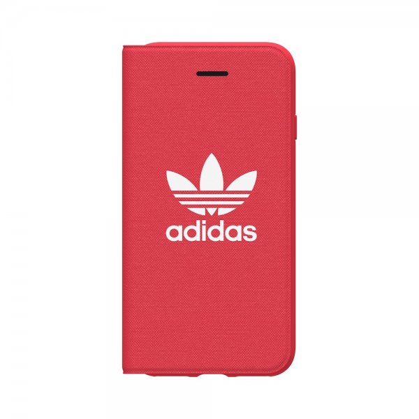 Adidas iPhone 6/6S/7/8/SE suojakuori TAI Booklet Case ADICOLOR SS18 Punainen