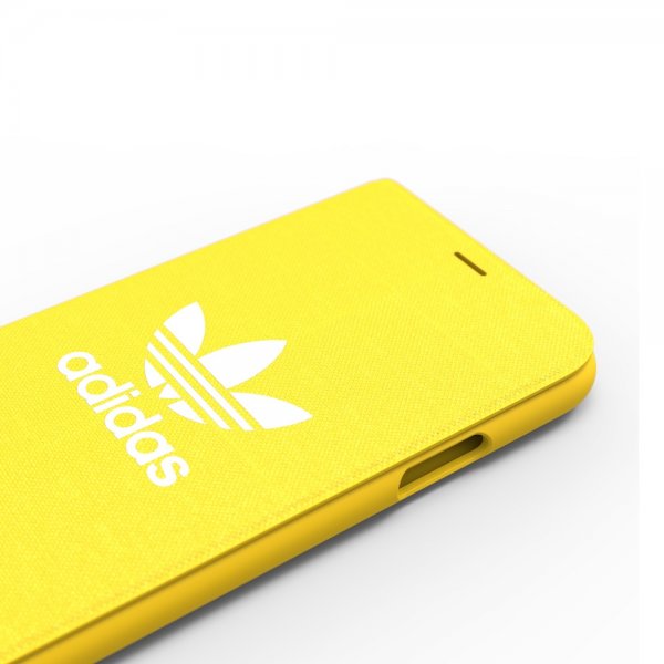 Adidas iPhone X/Xs -suojakotelo TAI Booklet Case ADICOLOR SS18 Keltainen