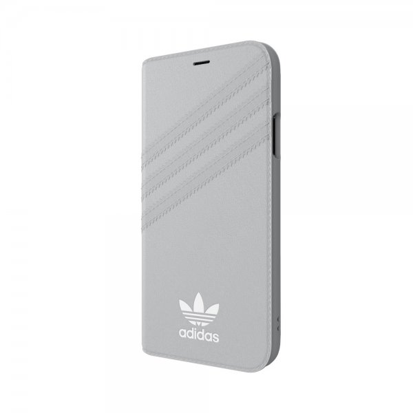 Adidas iPhone X/Xs -kotelo TAI Booklet Case Suede FW18 Harmaa