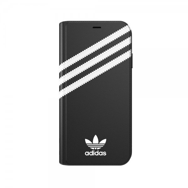 Adidas iPhone Xs Max -kotelo TAI Booklet Case FW18, musta/valkoinen