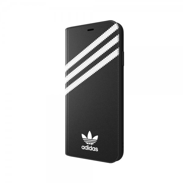 Adidas iPhone Xs Max -kotelo TAI Booklet Case FW18, musta/valkoinen