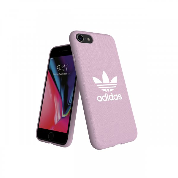 Adidas iPhone 6/6s/7/8/SE Kuori OR Moulded Case Canvas FW18 Clear Pink