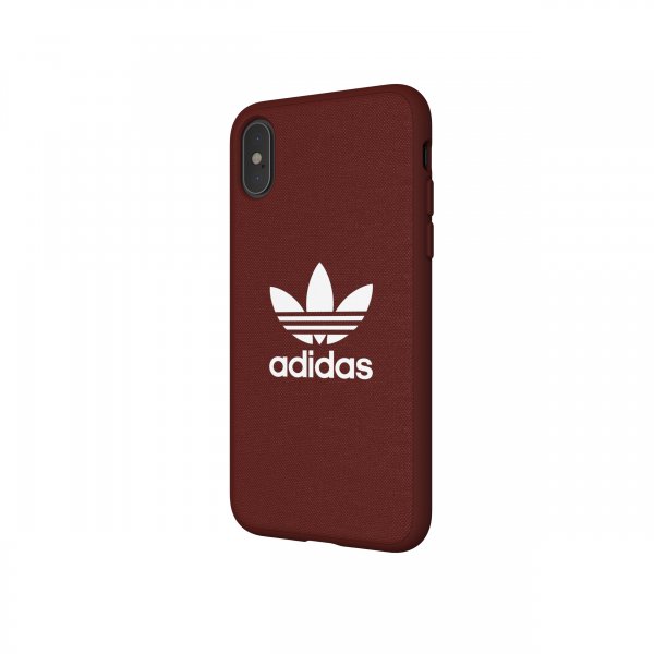 Adidas iPhone X/Xs -kuori TAI Trefoil Snap Case Canvas FW18 Maroon