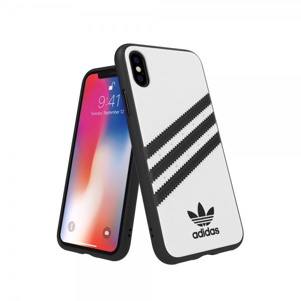 Adidas iPhone X/Xs kuori OR Moulded Case FW18 Valkoinen Musta