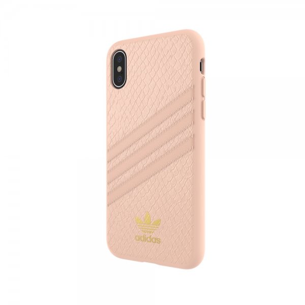 Adidas iPhone X/Xs -kuori TAI muotoiltu Snake FW18 -kotelo, vaaleanpunainen