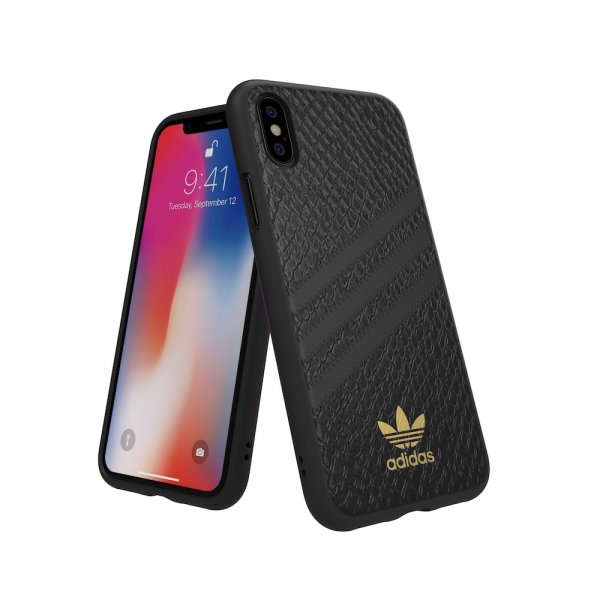 Adidas iPhone X/Xs -kuori TAI muotoiltu Snake FW18, musta