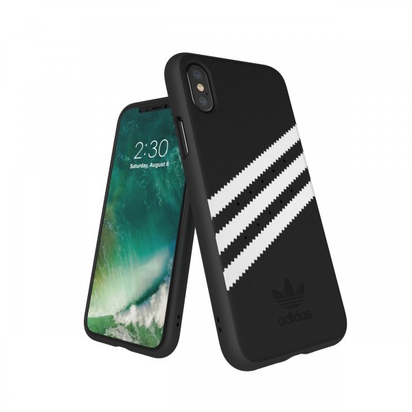 Adidas iPhone X/Xs -kuori OR Moulded Case Suede FW18, musta