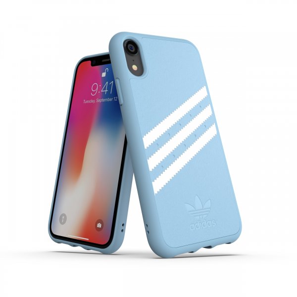 Adidas iPhone Xr -suojakuori OR Moulded Case Suede FW18 Vaaleansininen
