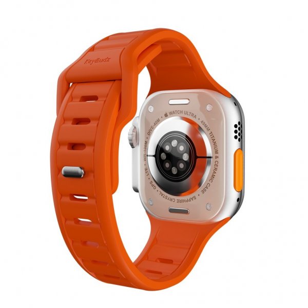 KeyBudz Apple Watch 44/45/46mm/Apple Watch Ultra -ranneke Journey Electric Orange