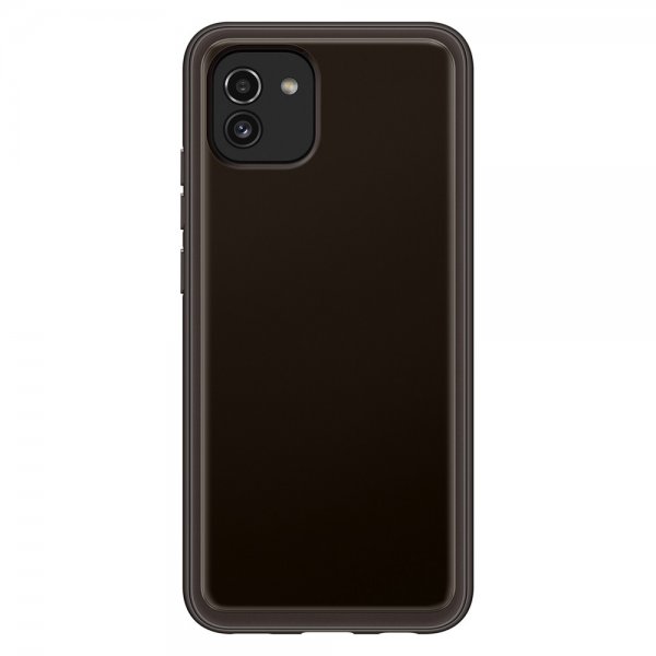 Samsung Original Galaxy A03 Kuori Soft Clear Cover Musta