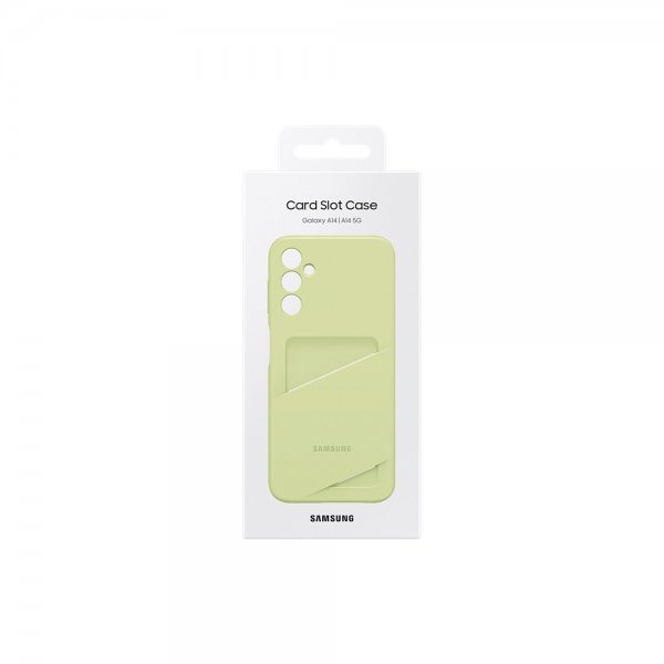 Samsung Original Galaxy A14 -korttikotelot, limenvihreä