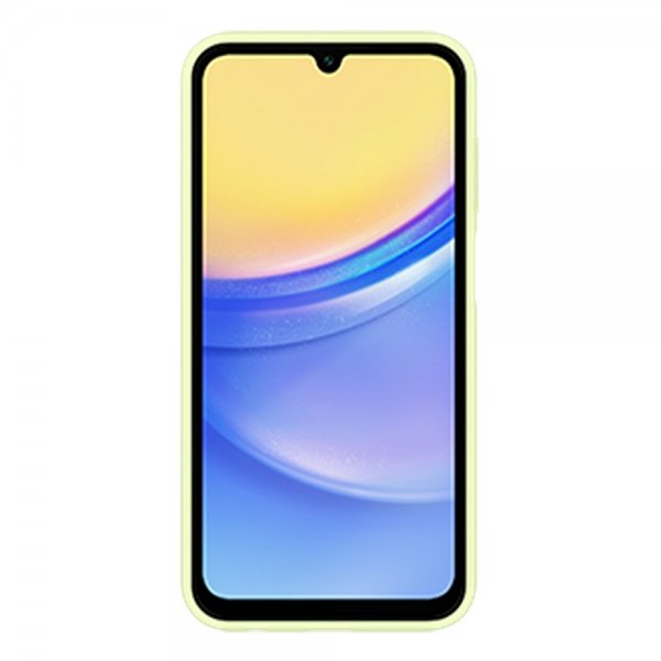 Samsung alkuperäinen Galaxy A15 -suojakuori, jossa korttipaikka, lime
