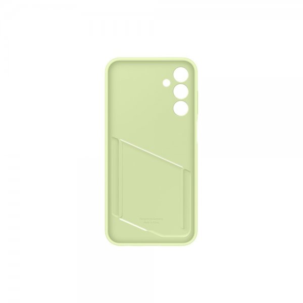 Samsung alkuperäinen Galaxy A15 -suojakuori, jossa korttipaikka, lime