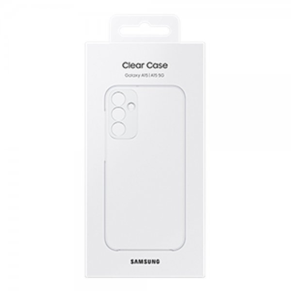 Samsung Alkuperäinen Galaxy A15 Suojakuori Clear Case Läpinäkyvä
