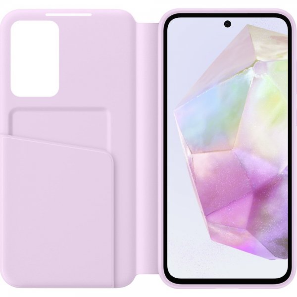 Samsung Original Galaxy A35 -suojakotelo Smart View Wallet Case, laventeli