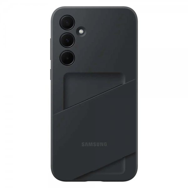 Samsung Original Galaxy A35 -suojakuori, jossa korttipaikka, musta