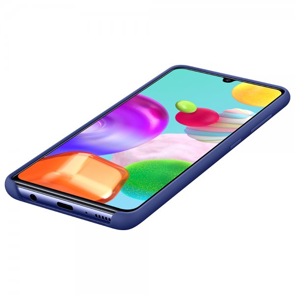 Samsung Original Galaxy A41 Kuori Silikoonisuoja Sininen