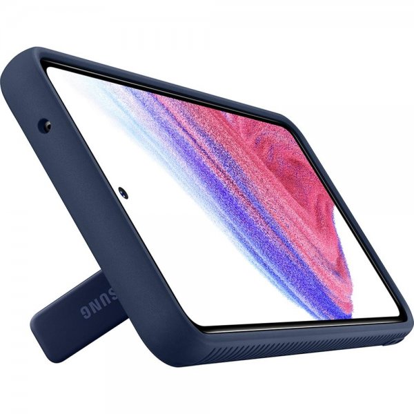 Samsung alkuperäinen Galaxy A53 5G suojakotelo Protective Standing Cover läpinäkyvä Navy