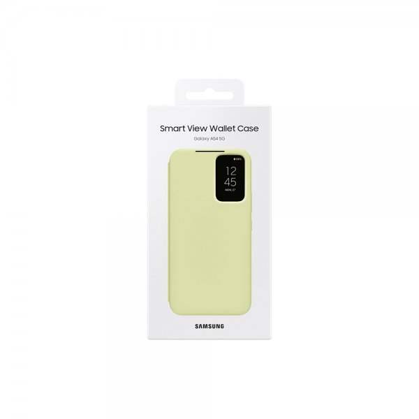 Samsung Original Galaxy A54 5G -suojakotelo Smart View Wallet Case Lime