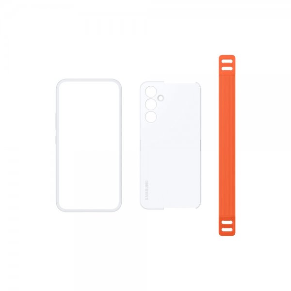 Samsung alkuperäinen Galaxy A54 5G kuori Haze Grip Case, valkoinen