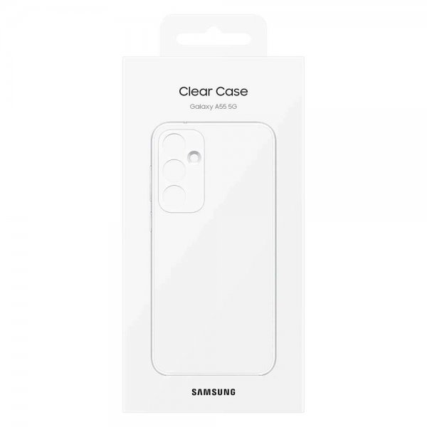 Samsung Alkuperäinen Galaxy A55 Suojakuori Clear Case Läpinäkyvä