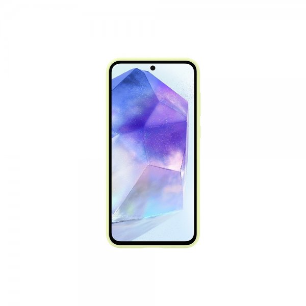 Samsung alkuperäinen Galaxy A55 -silikonikuori, limenvihreä