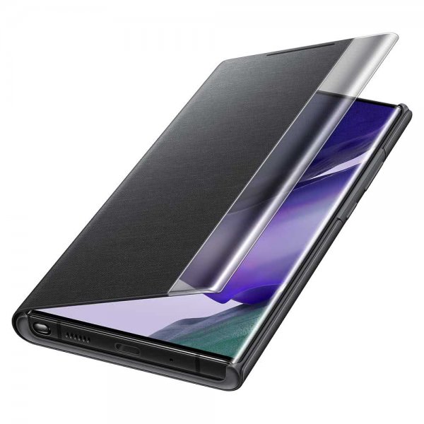 Samsung Original Galaxy Note 20 Ultra -suojakuori Clear View Cover, musta