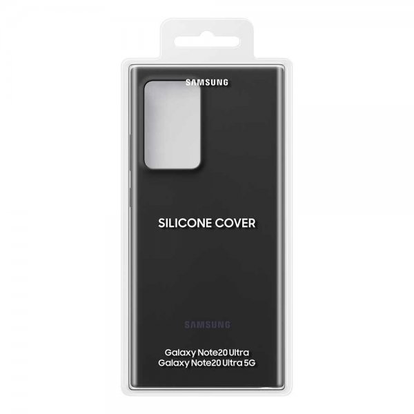 Samsung Original Galaxy Note 20 Ultra -silikonisuojakuori, musta