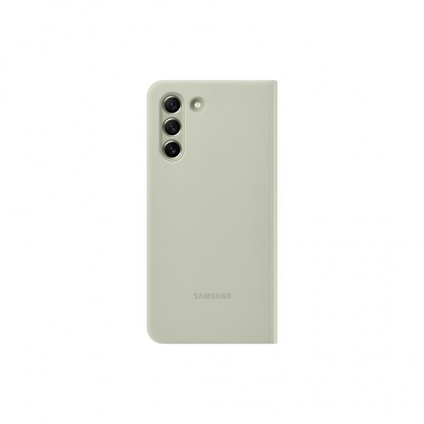 Samsung Original Galaxy S21 FE -suojakuori Smart Clear View Cover, oliivinvihreä