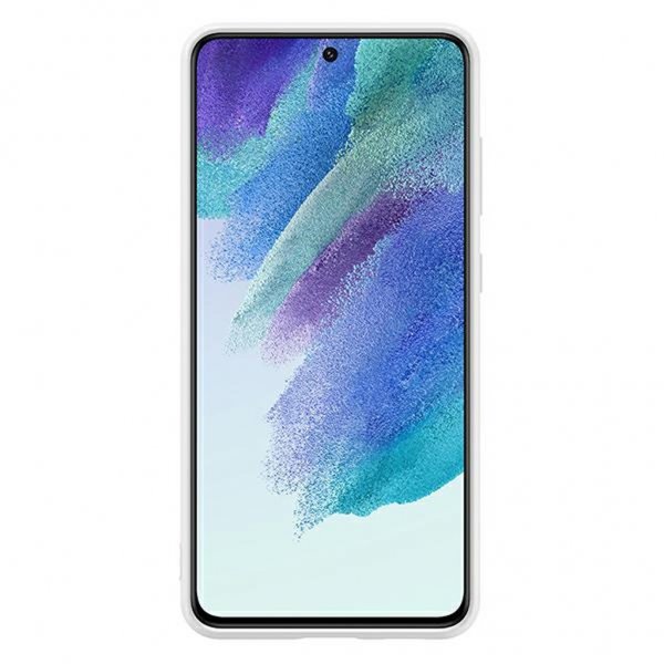 Samsung Alkuperäinen Galaxy S21 FE Kuori Silikonisuojus Valkoinen