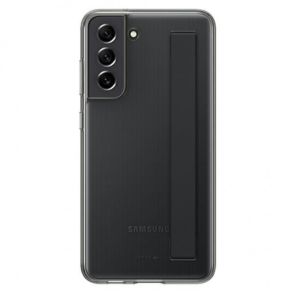 Samsung Original Galaxy S21 FE -suojakuori Slim Strap Cover, musta