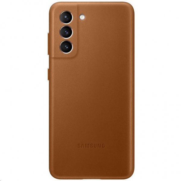 Samsung Original Galaxy S21 Nahkakotelo Ruskea