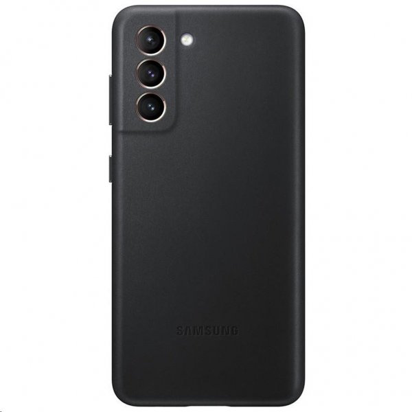 Samsung alkuperäinen Galaxy S21 nahkakuori, musta