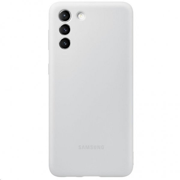 Samsung alkuperäinen Galaxy S21 -kuori, silikonisuojus, vaaleanharmaa