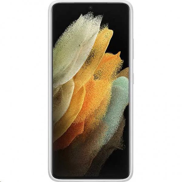 Samsung Alkuperäinen Galaxy S21 Ultra -silikonisuojakuori, vaaleanharmaa