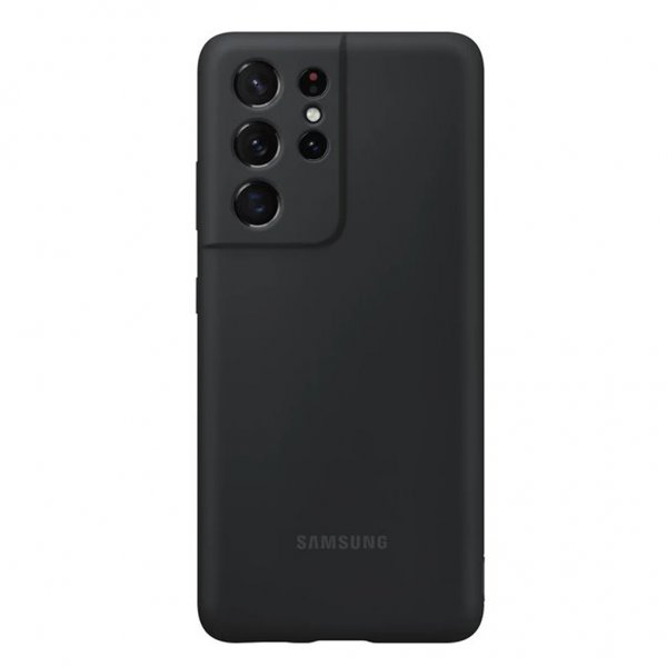 Samsung Alkuperäinen Galaxy S21 Ultra Kuori Silikonisuojus Musta