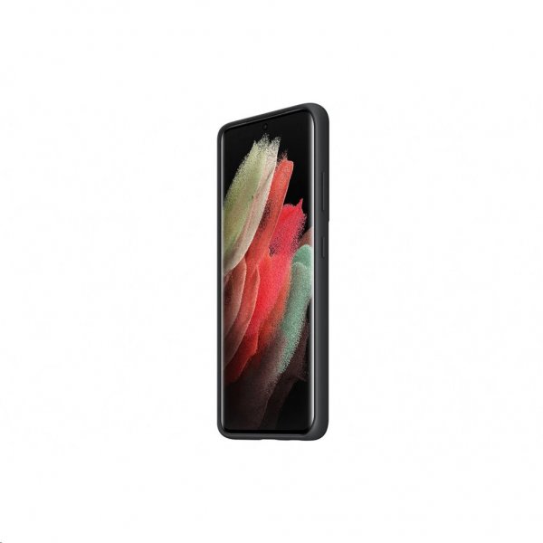 Samsung Alkuperäinen Galaxy S21 Ultra Kuori Silikonisuojus Musta