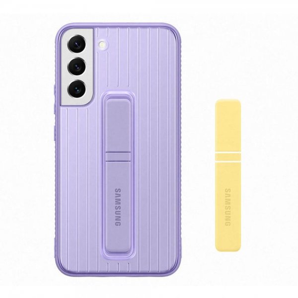 Samsung Alkuperäinen Galaxy S22 Protective Standing Cover -suojakuori, laventelin värinen