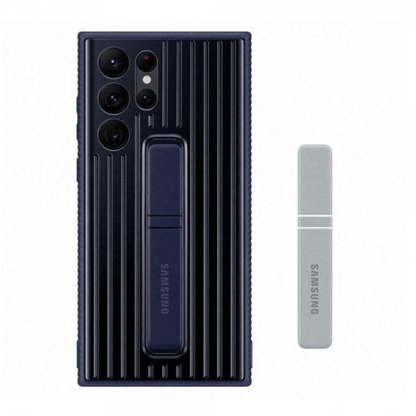 Samsung alkuperäinen Galaxy S22 Ultra -suojakuori, Protective Standing Cover, Navy