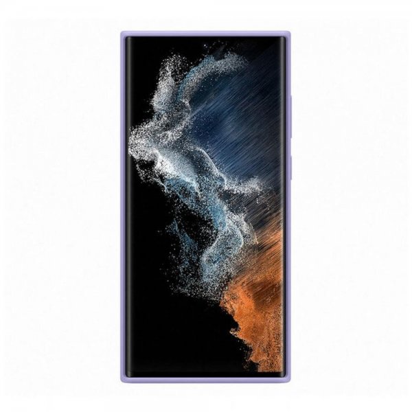 Samsung Alkuperäinen Galaxy S22 Ultra Silikonikuori Laventeli