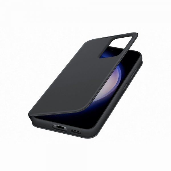 Samsung Alkuperäinen Galaxy S23 Smart View Wallet Case, musta