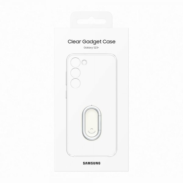 Samsung alkuperäinen Galaxy S23 Plus -suojakuori, läpinäkyvä Gadget Case